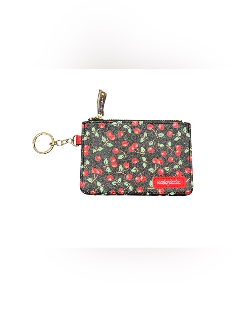 Mary Engelbreit Black Cherry Print Key & Card Holder